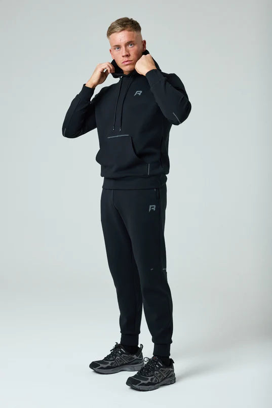 Men's Reprimo Black Motion Tracksuit Hoodie & Jogger Set