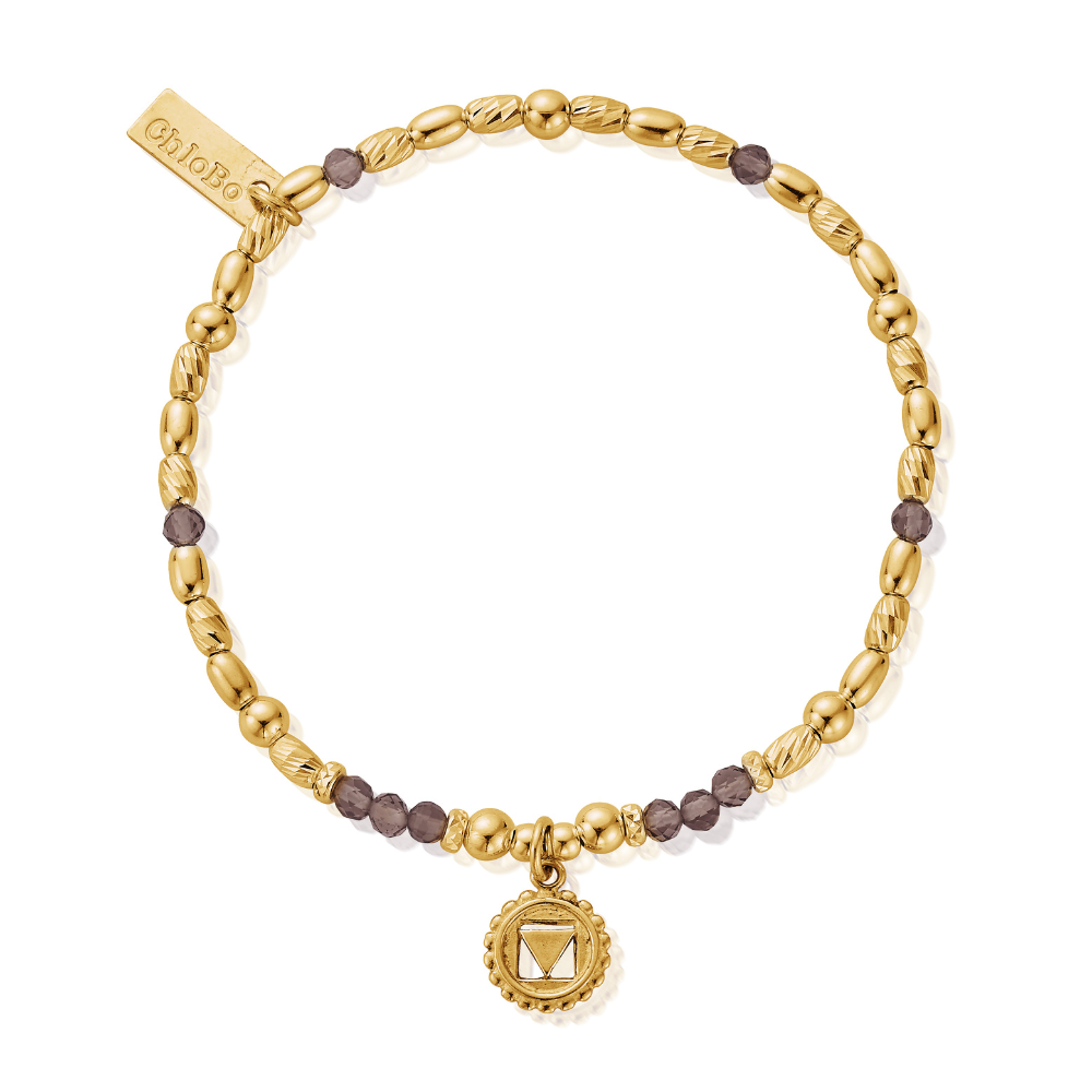 Smokey Quartz-Root Chakra Bracelet-SBSQ685