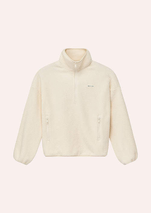 Women's P.E Nation Rotate Quarter Zip In Whisper White — view 6
