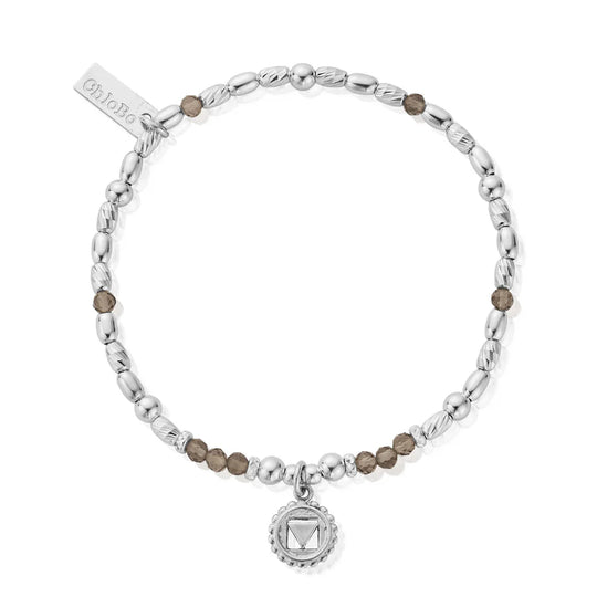 Smokey Quartz-Root Chakra Bracelet-SBSQ685