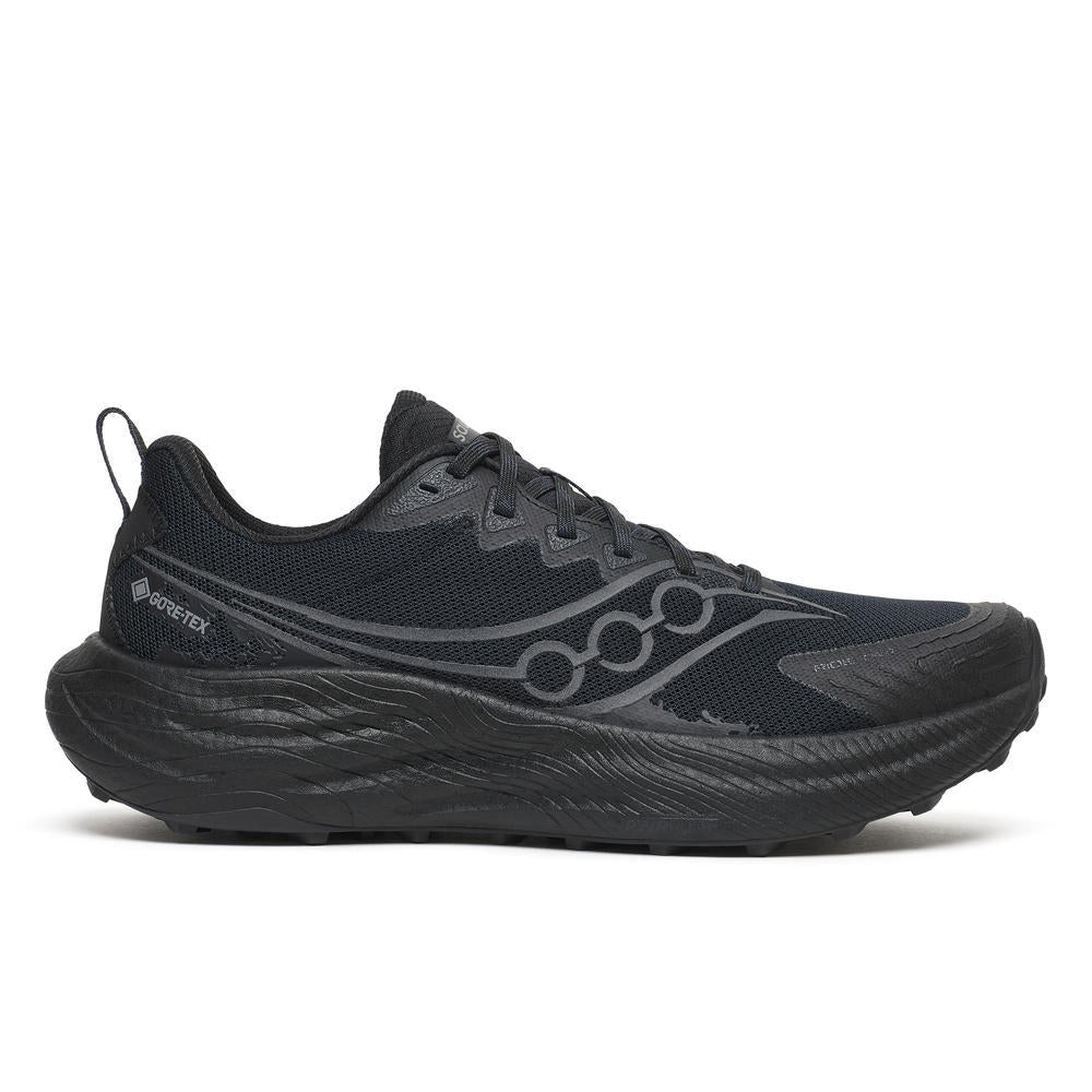Mens Saucony Ride Tr3 Gtx Triple Black Trainers