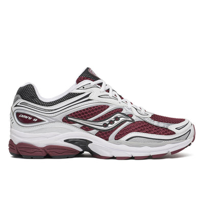 Women's Saucony Progrid Omni 9 in Maroon/White