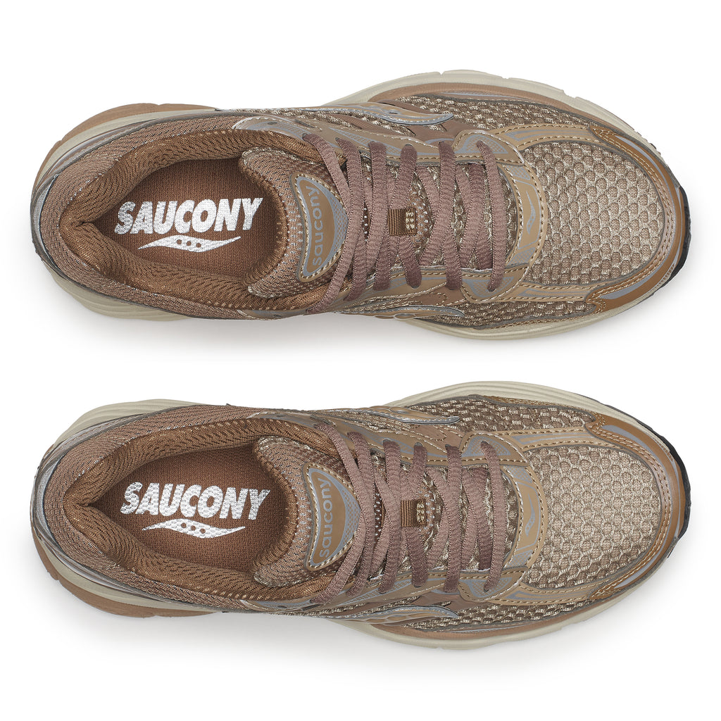 Women's Saucony Progrid Omni 9 in Saddle Eggshell — view 5