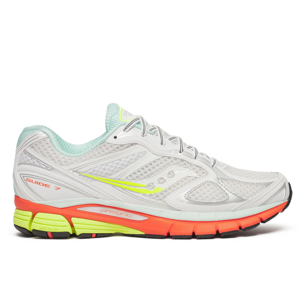 Women's Saucony Progrid Guide 7 White Multi Trainers
