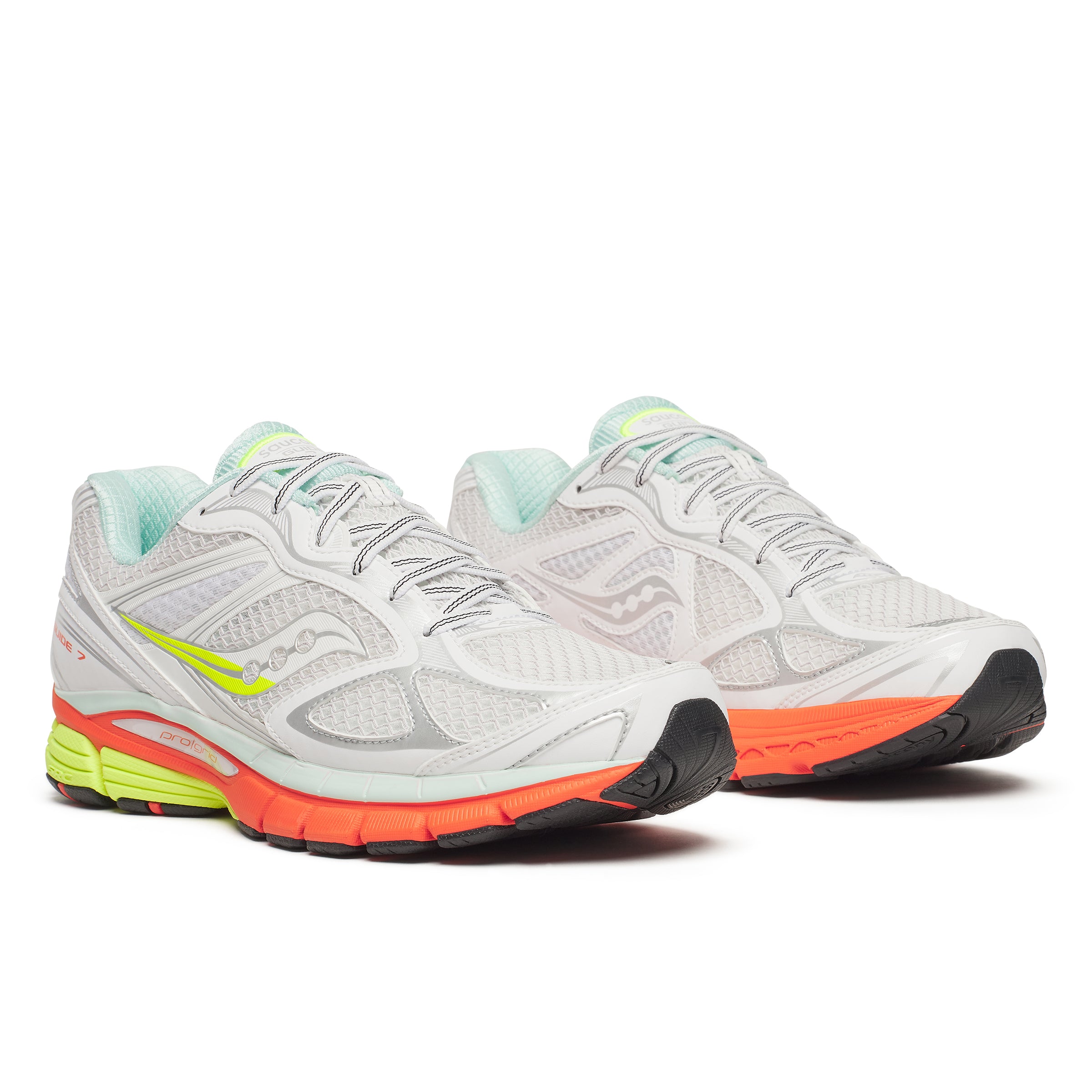 Women's Saucony Progrid Guide 7 White Multi Trainers — view 2