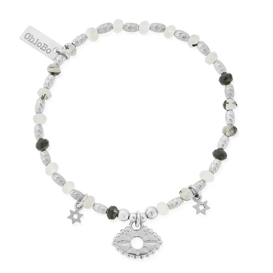 ChloBo Visionary Black Rutilated Quartz Bracelet Silver *