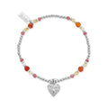 ChloBo Silver Sunrise Fortune Heart Bracelet SBFACT3584