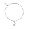 Silver ChloBo star bracelet.
