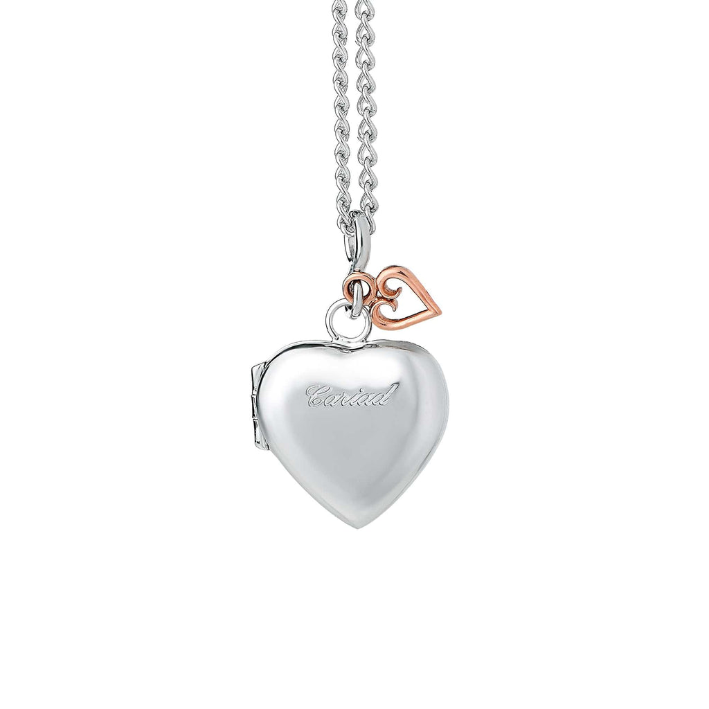 Clogau Cariad Heart Locket In Sterling Silver SCLP