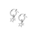 The ChloBo Double Star Hoop Earrings, a silver sterling hoop from ChloBo, available at OD’s Jewellers in St Helens.