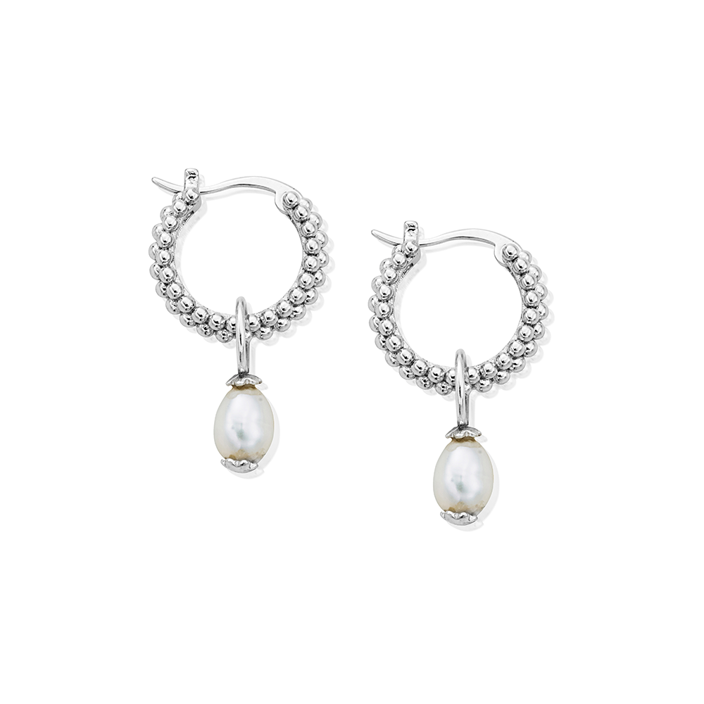 ChloBo Tale Of Tide Hoop Earrings Sterling Silver Gold Plated