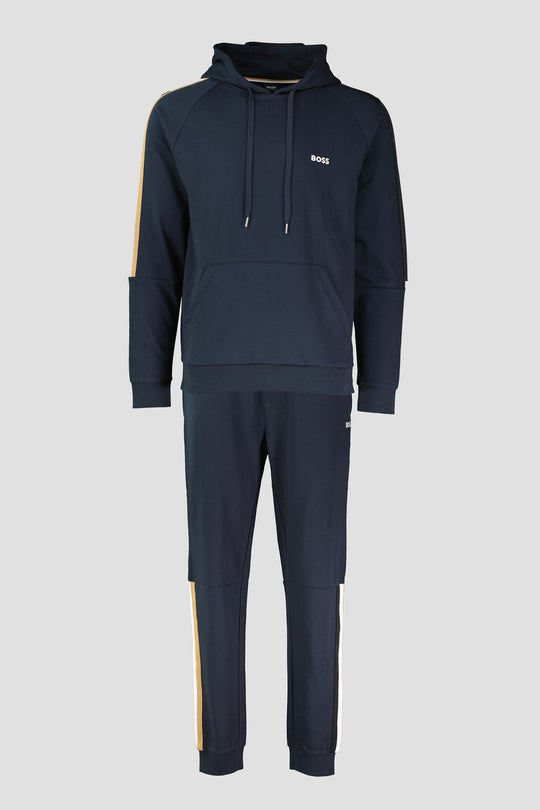 Men's BOSS Navy Iconic Lounge Tracksuit Set