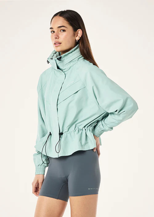 Women's P.E Nation Shelter Jacket in Dusty Mint — view 4