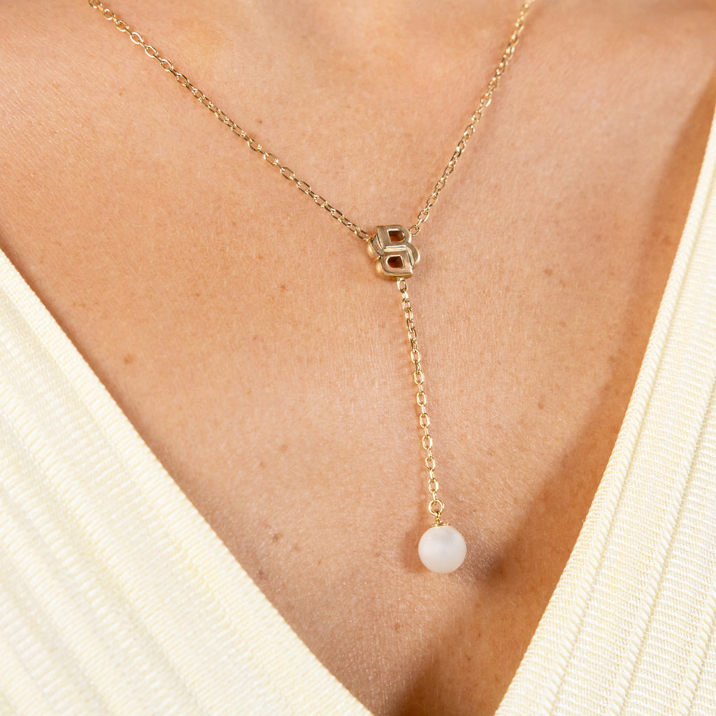 BOSS Double B Mireille Pearl Necklace — view 4