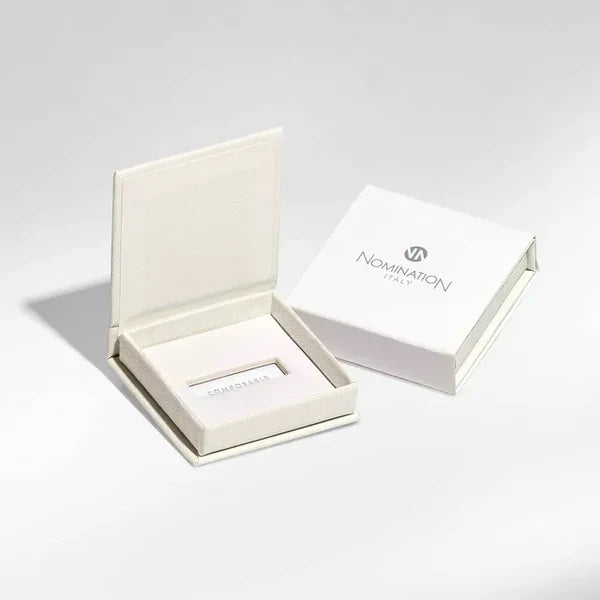 Nomination Composable Gold Raised Heart, Glitter Heart Charm — view 2