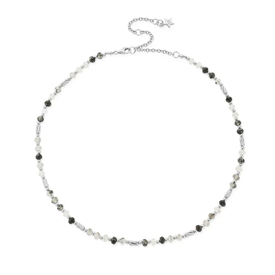 ChloBo Aura Strengthening Black Rutilated Quartz Necklace Silver *