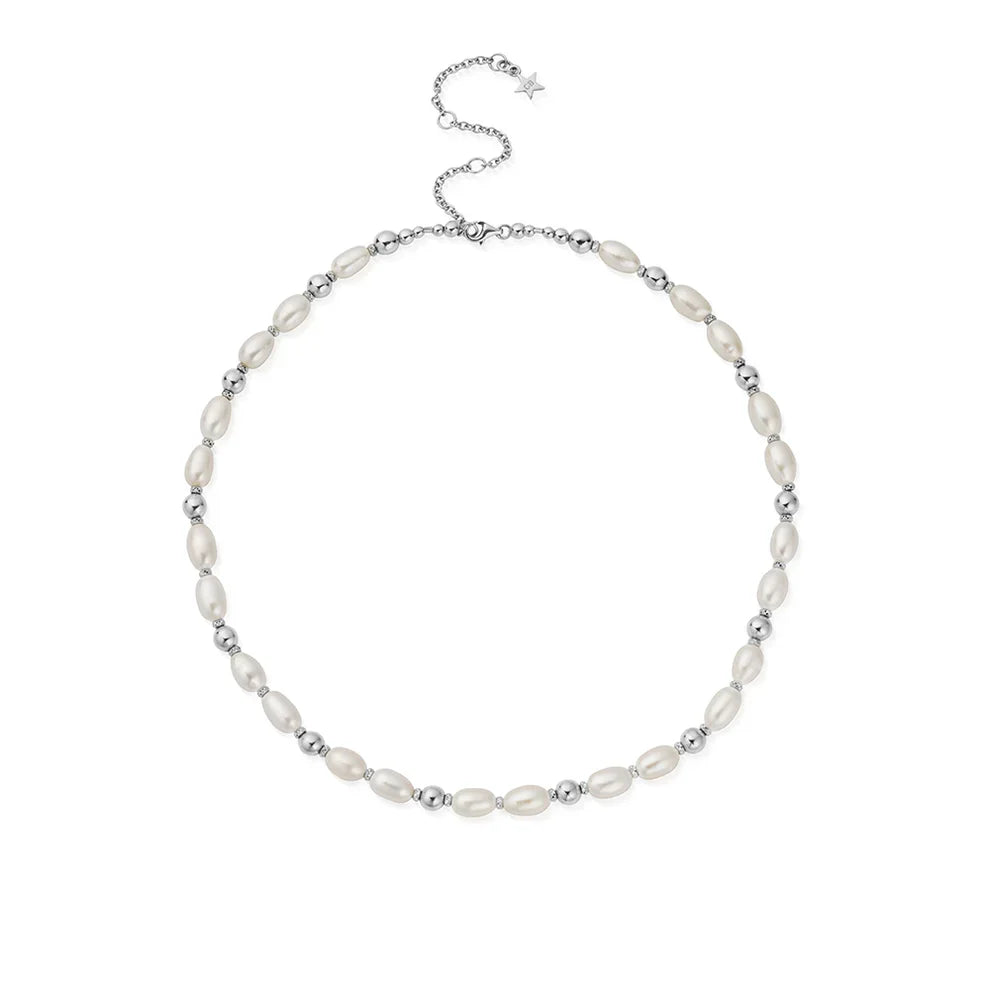 ChloBo Ocean Pearl Necklace Sterling Silver by ChloBo