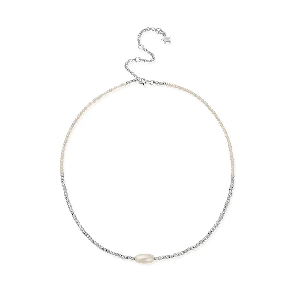 ChloBo Marina Pearl Necklace Sterling Silver by ChloBo