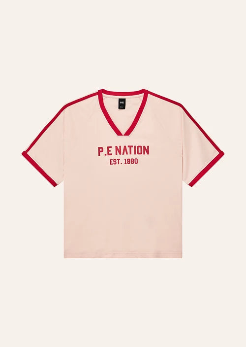 Women's P.E Nation Spinout Baseball Tee In Soft Pink — view 6