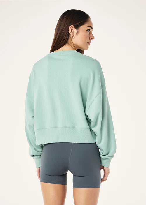 Women's P.E Nation Summit Sweat in Dusty Mint — view 4