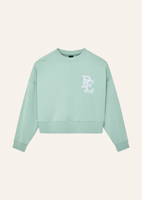 Women's P.E Nation Summit Sweat in Dusty Mint — view 6