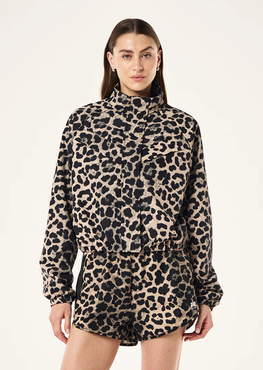 Women's P.E Nation Shield Jacket in Leopard Print
