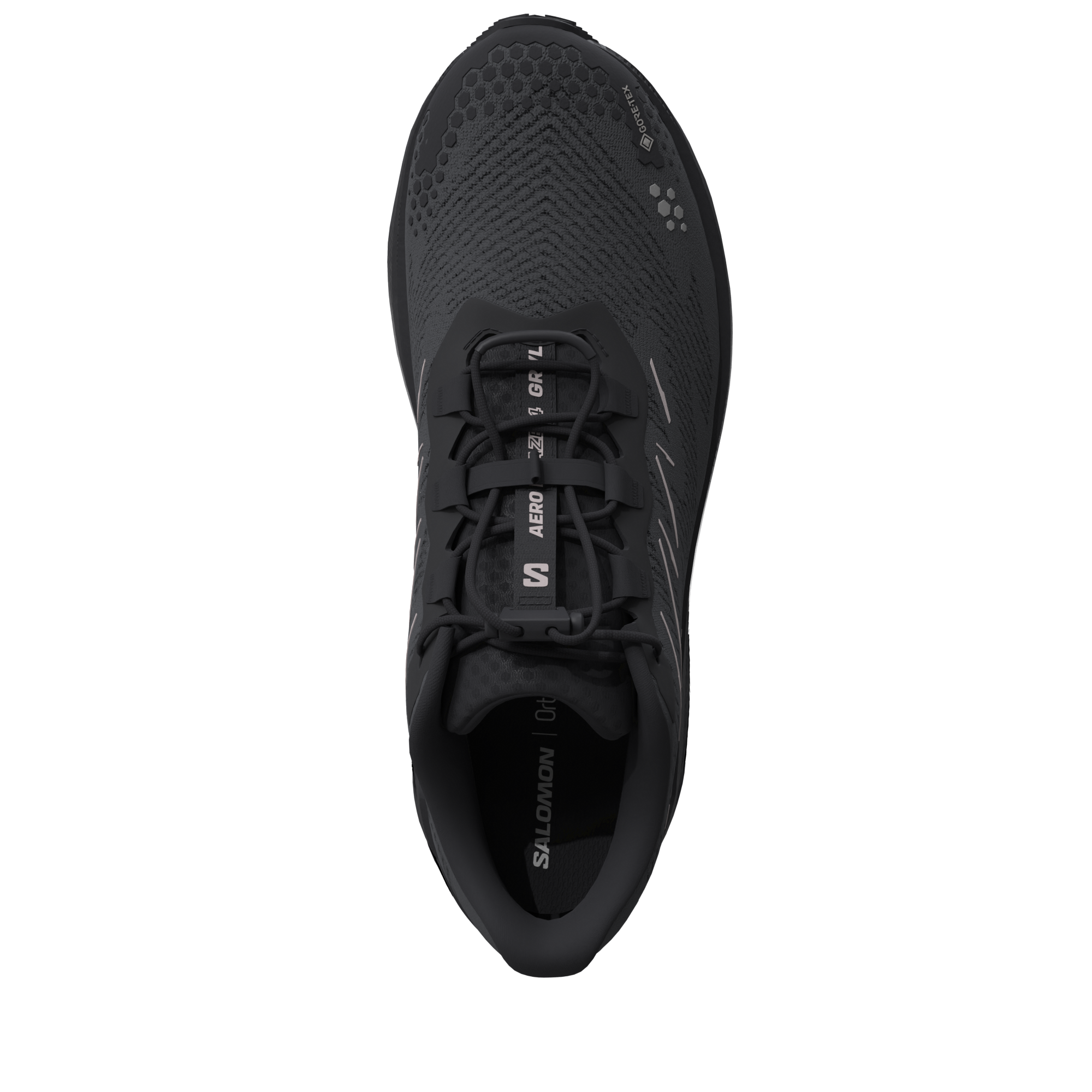 Salomon Aero Blaze 4 GRVL GTX Black/Black/Paloma Trainers — view 3