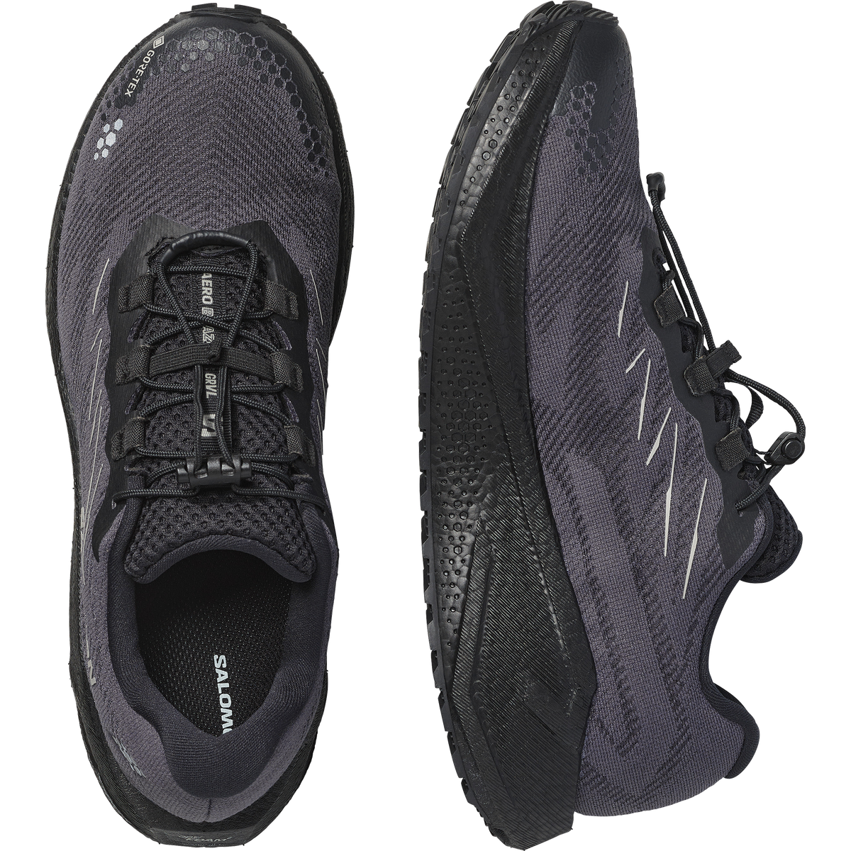 Salomon Aero Blaze 4 GRVL GTX Black/Black/Paloma Trainers — view 2
