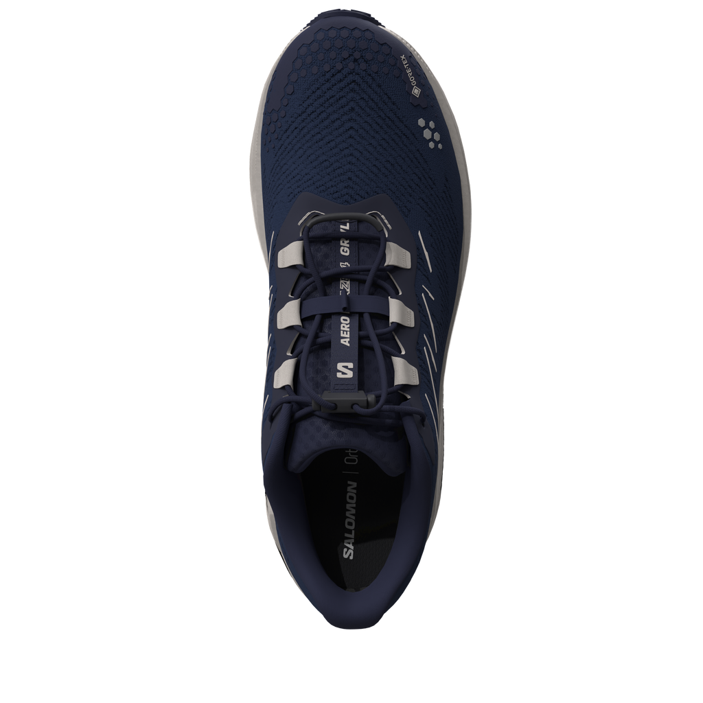 Salomon Aero Blaze 4 GRVL GTX Maritime Blue/Silver Trainers — view 3