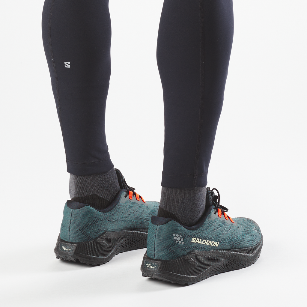 Salomon Aero Blaze 4 GRVL Umbchire/Black/Lime Trainers — view 4