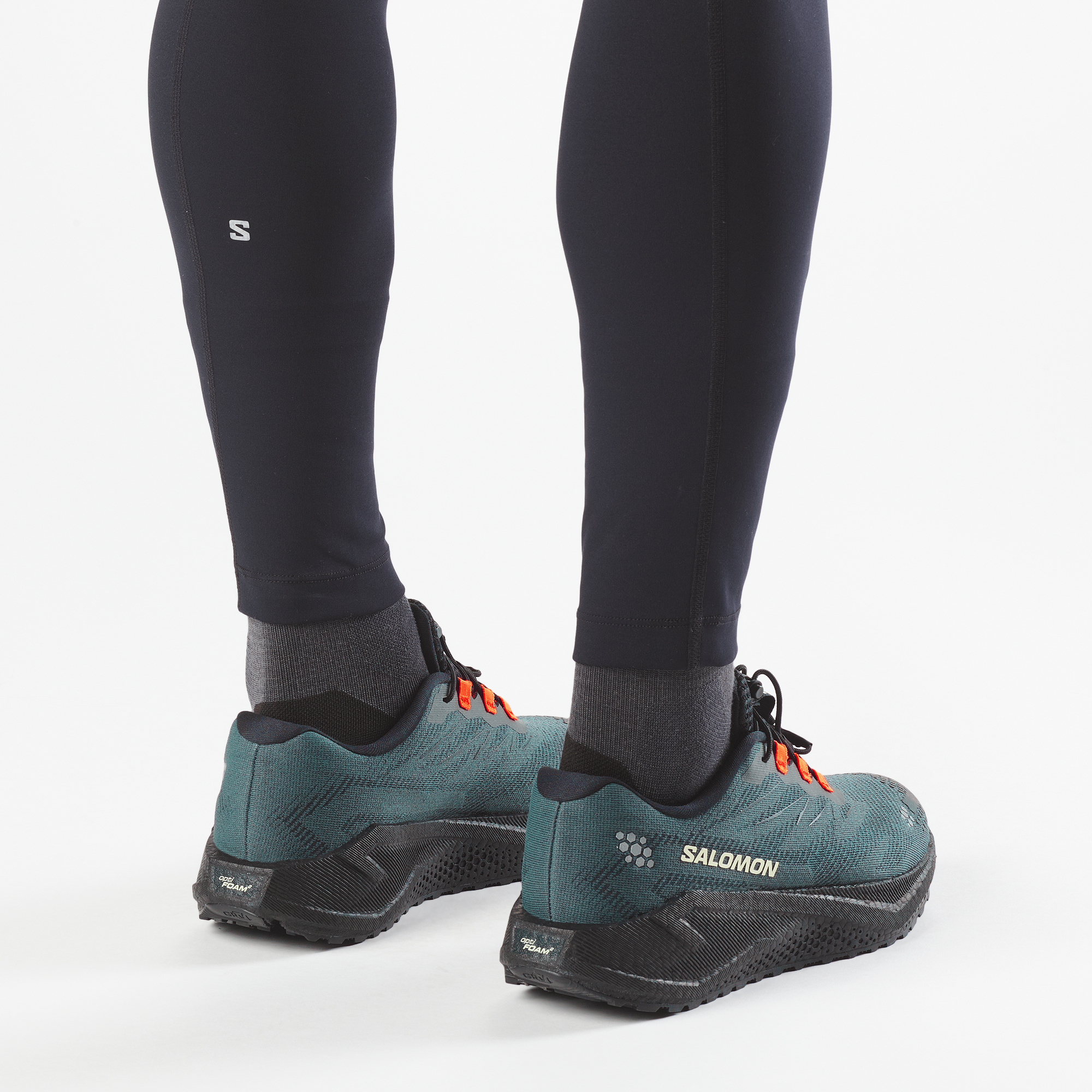 Salomon Aero Blaze 4 GRVL Umbchire/Black/Lime Trainers — view 4