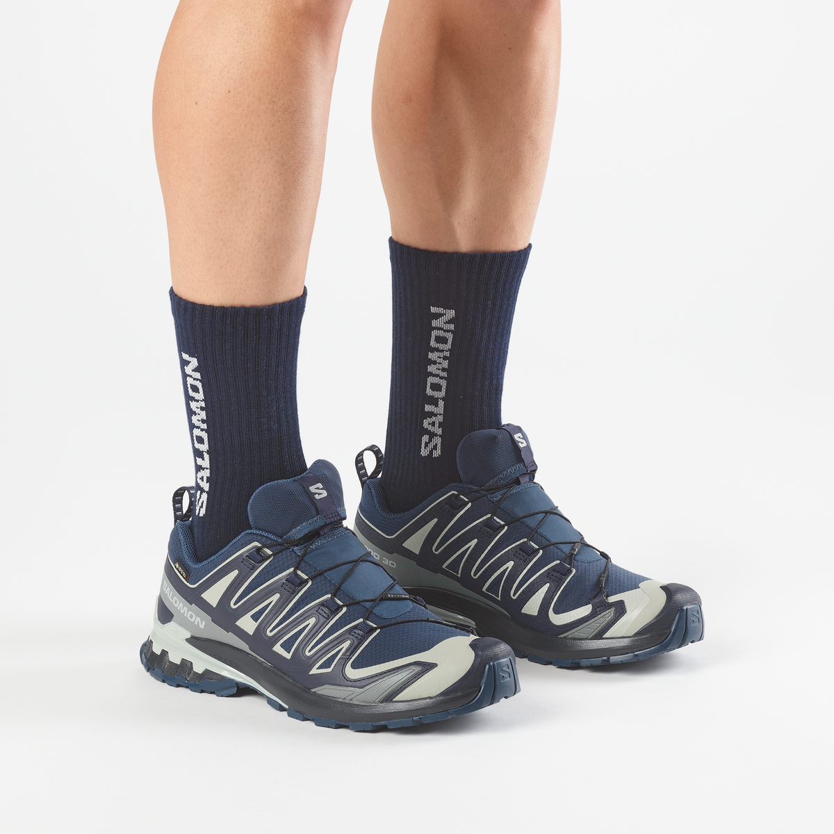 Salomon XA Pro 3D V9 GTX Spellbound/Maritime Blue Trainers — view 7