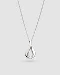 Serenity Loop Dainty Necklace in sterling silver