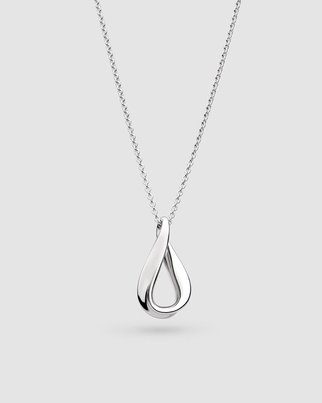 Serenity Loop Dainty Necklace in sterling silver