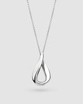 Serenity Loop Midi Necklace in sterling silver