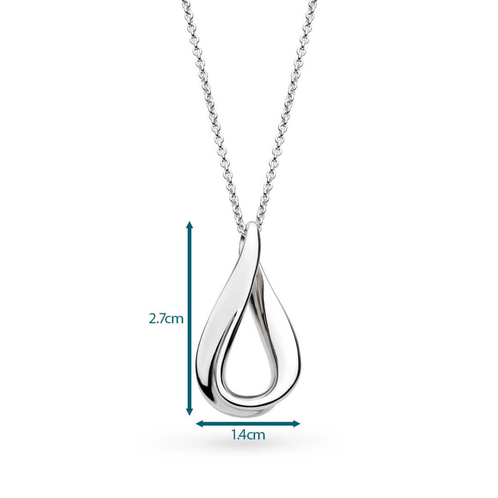The Kit Heath Serenity Loop Midi Necklace, a silver necklace from Kit Heath, available at OD’s Jewellers in St Helens