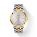 Mens Tissot Classic Dream Silver Baton Dial Bracelet Watch Stainless Steel/Gold Plated by Tissot
