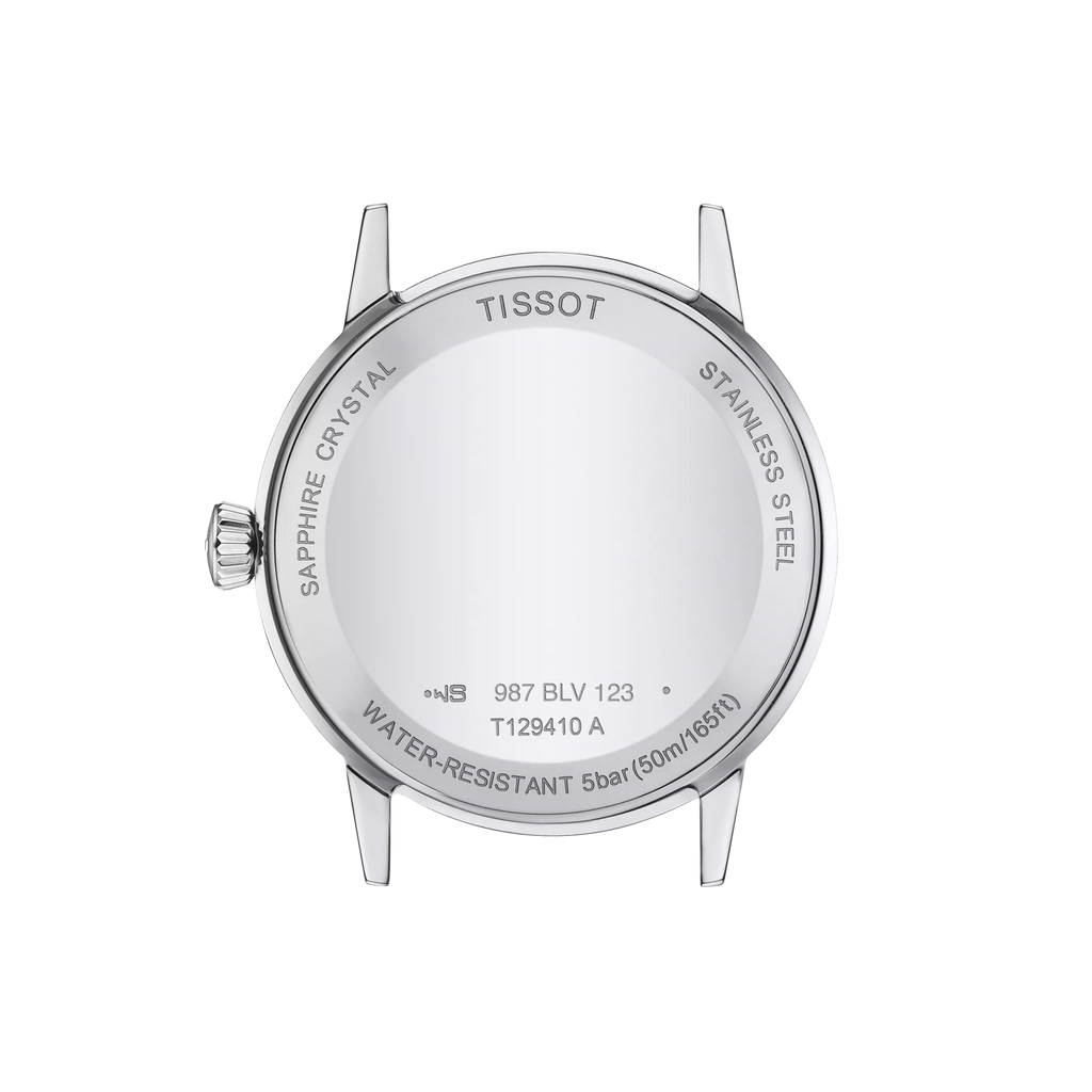 Mens Tissot Classic Dream White Roman Numeral Dial Strap Watch Stainless Steel by Tissot