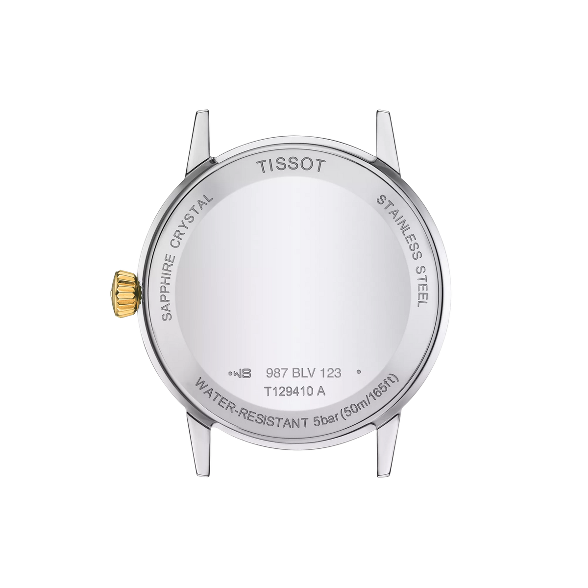 Mens Tissot Classic Dream Silver Baton Dial Bracelet Watch Stainless Steel/Gold Plated by Tissot