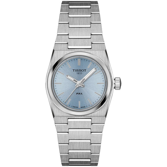 Tissot Ladies PRX 25mm Ice Blue Dial Quartz Bracelet Watch T1370101135100
