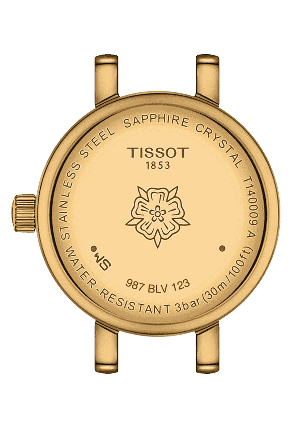 The Ladies Tissot Lovely Round Green Strap Watch Gold Plated, a gold plated watch from Tissot, OD’s Jewellers St Helens.