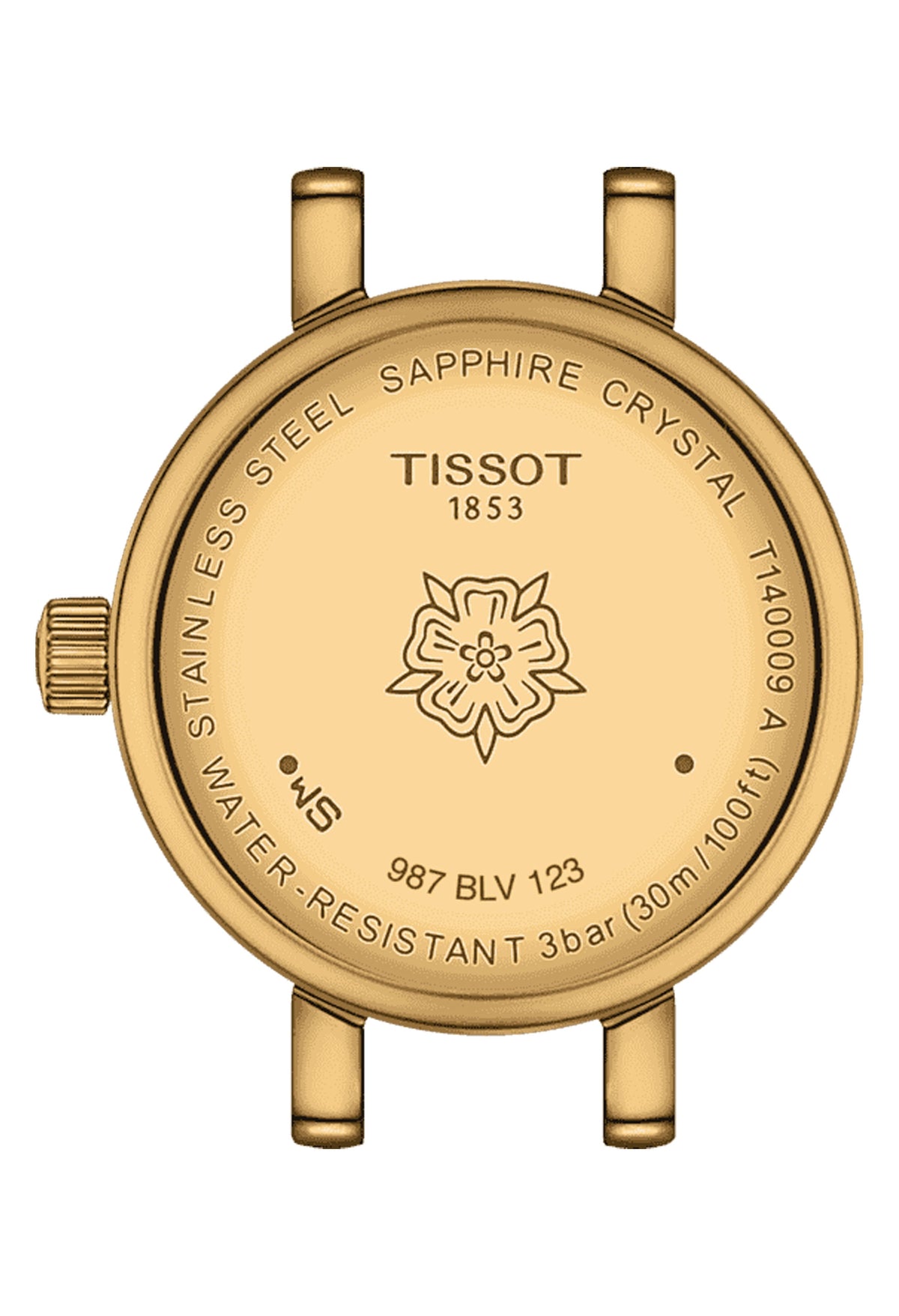 The Ladies Tissot Lovely Round Green Strap Watch Gold Plated, a gold plated watch from Tissot, OD’s Jewellers St Helens.