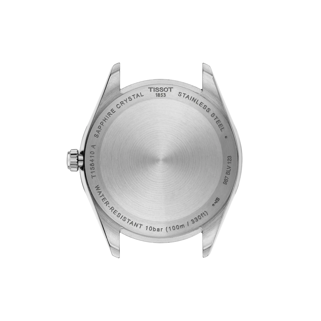 Mens Tissot 40mm Ballade Silver Baton Dial Bracelet Watch Stainless Steel/ Gold Plated by Tissot