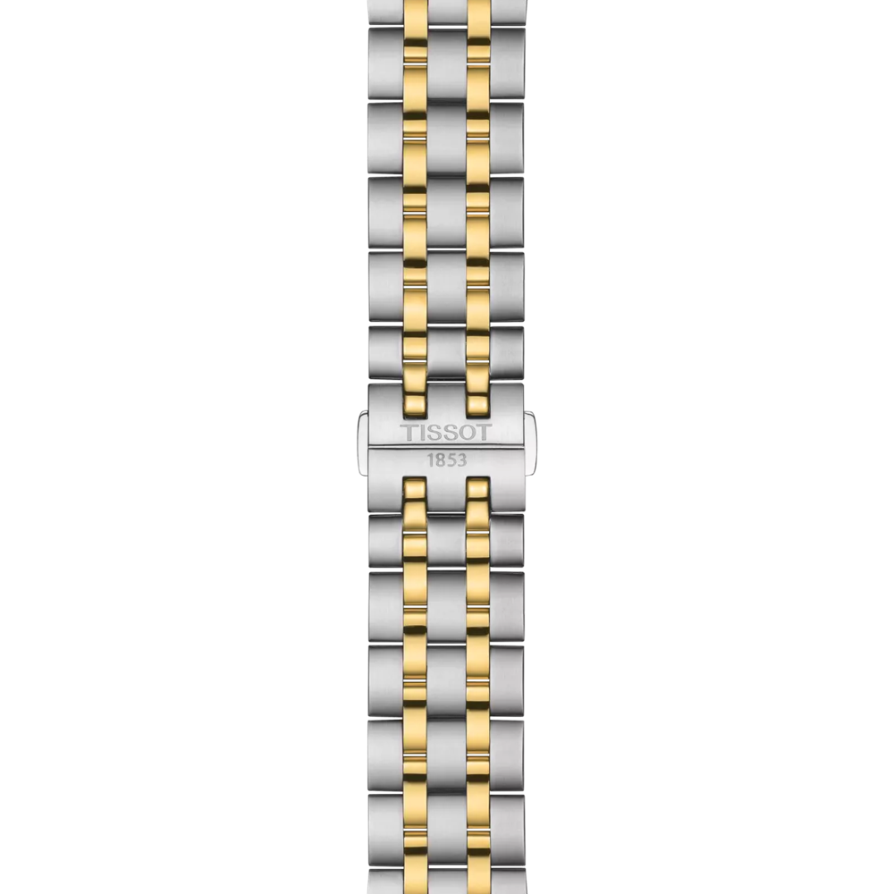 Mens Tissot Classic Dream Silver Baton Dial Bracelet Watch Stainless Steel/Gold Plated by Tissot