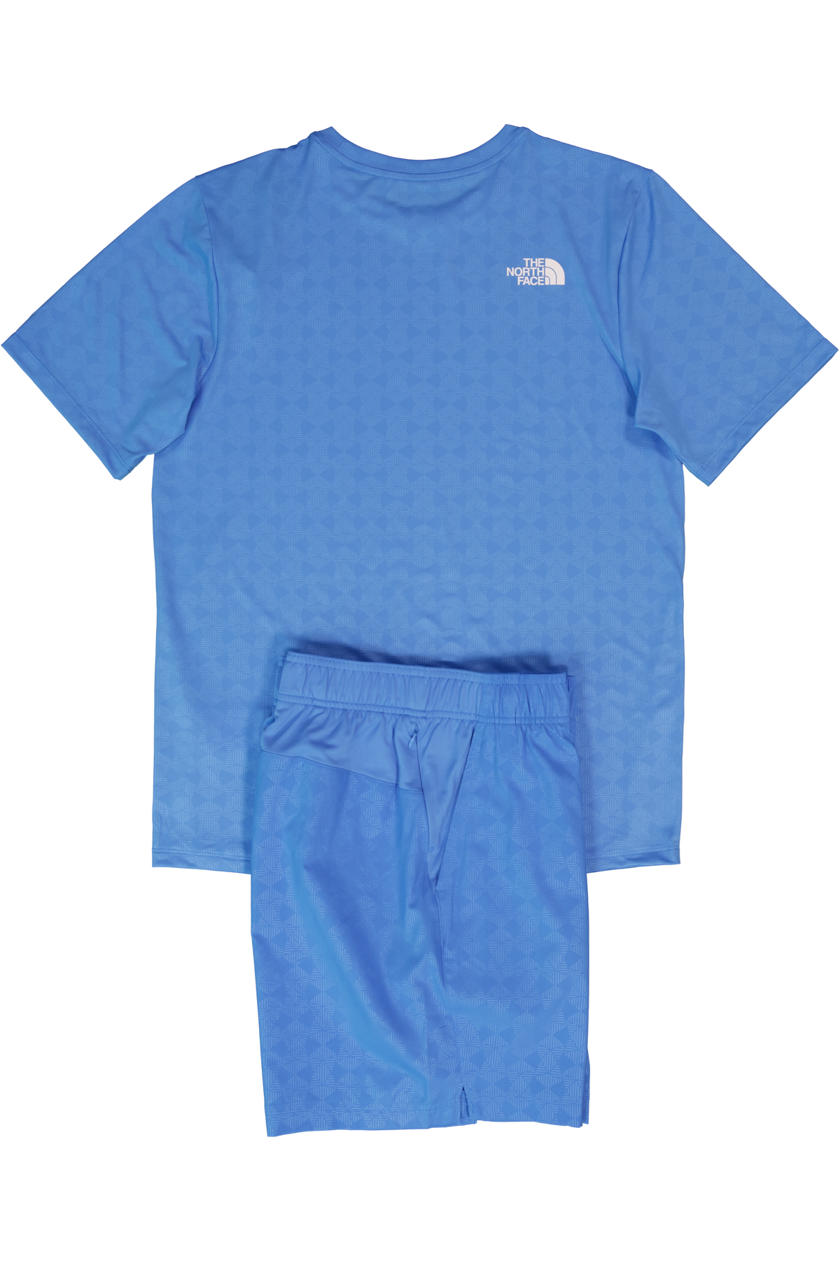 Mens The North Face 24/7 PTD EB RG SS Marina Blue T Shirt & Short Set — view 2