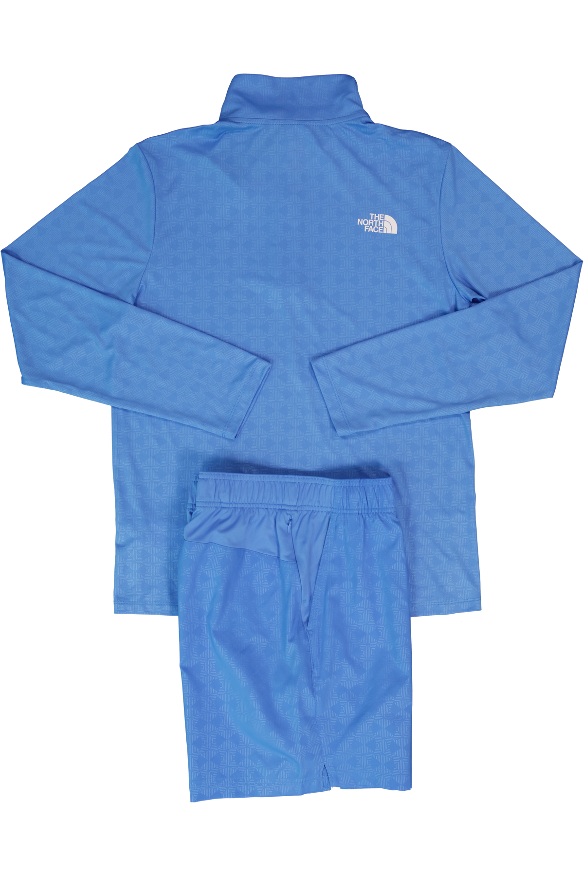 Mens The North Fcae 24/7 PT EMB Marina Blue 1/4 Zip Top & Short Set — view 2