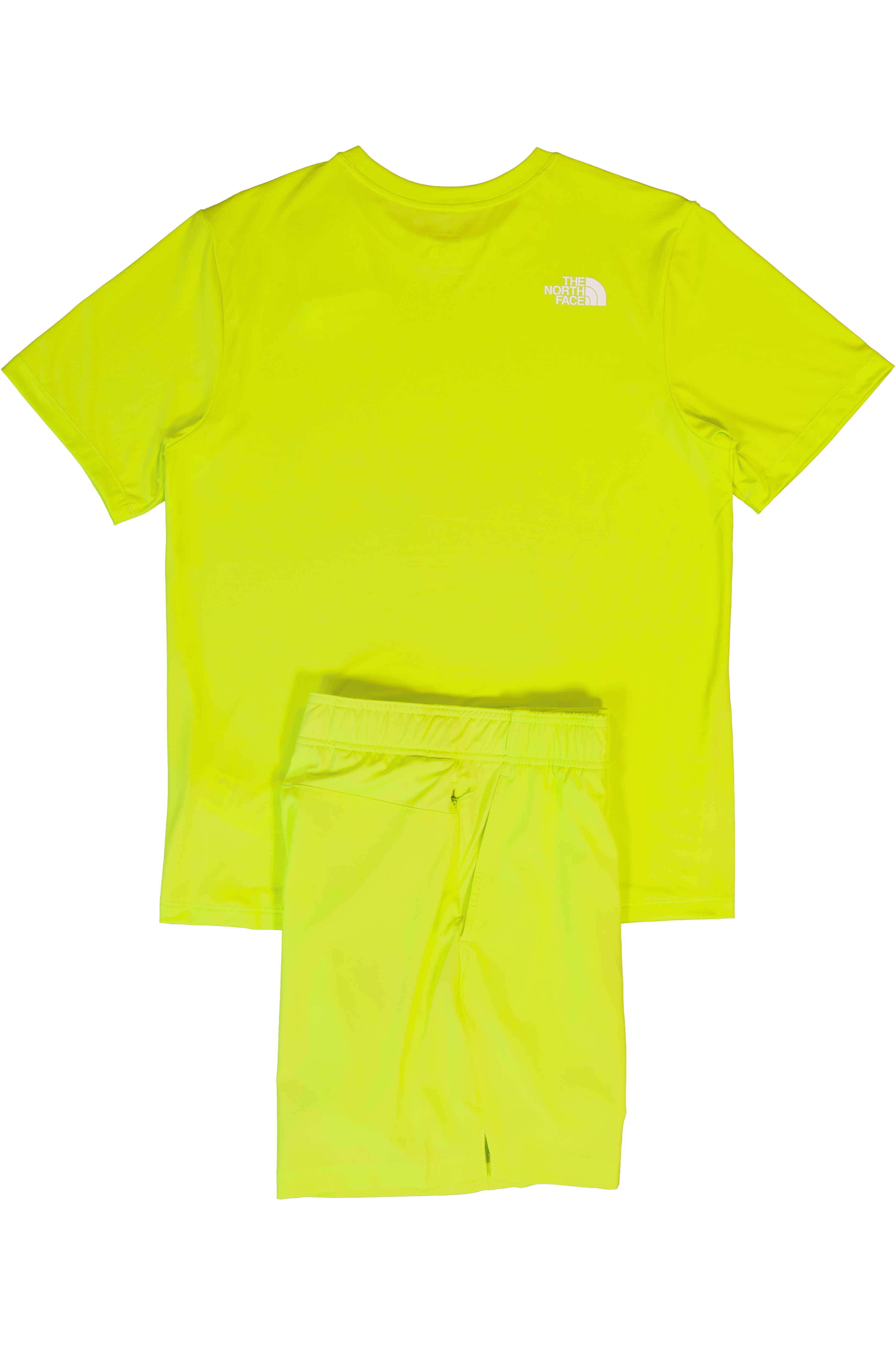 Mens The North Face 24/7 S/S Fizz Lime T Shirt & Short Set — view 2