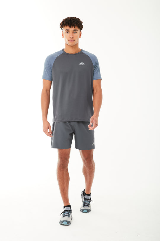 Men's Trailberg Rapid Dash Ombre Blue T Shirt & Essential 2.0 Ombre Short Set