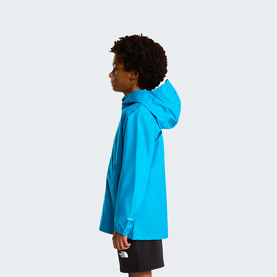 Kids The North Face Teen Zipline Meridian Blue Rain Jacket — view 5