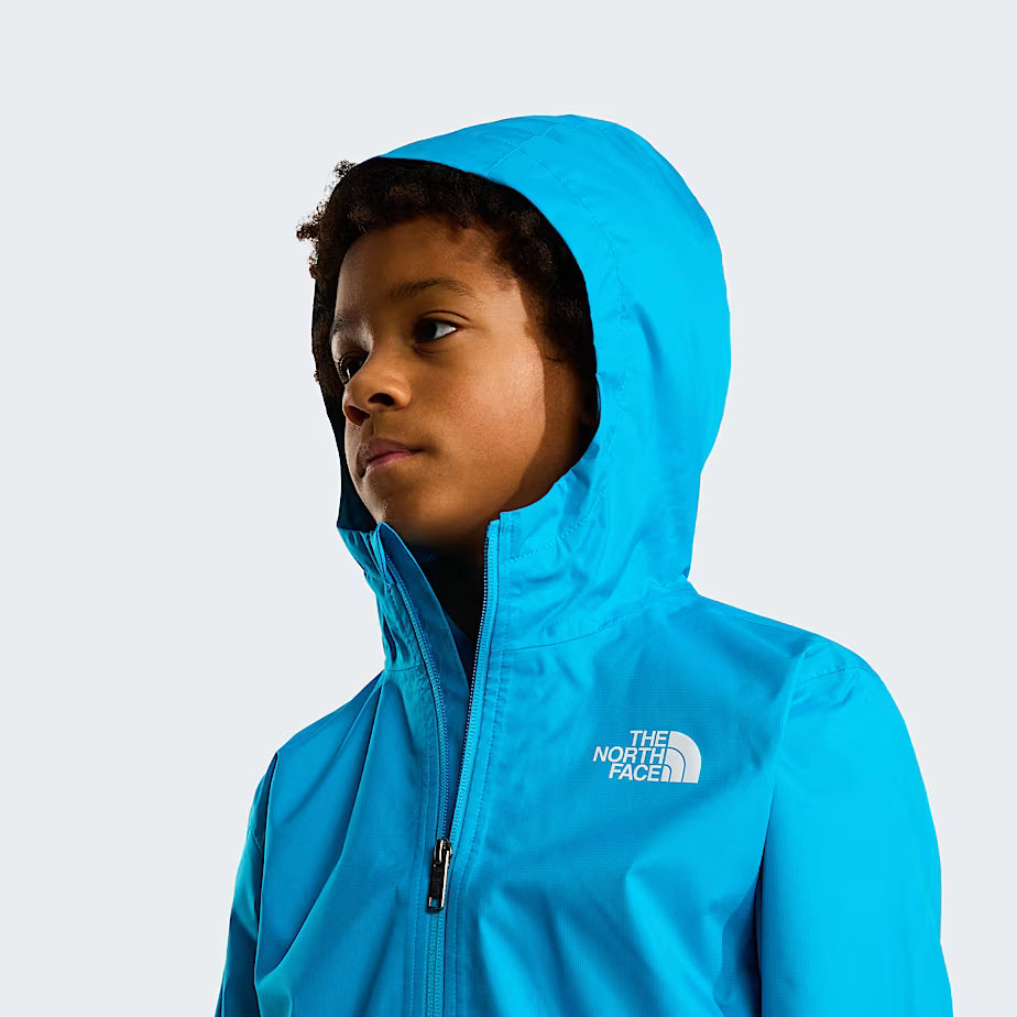 Kids The North Face Teen Zipline Meridian Blue Rain Jacket — view 6